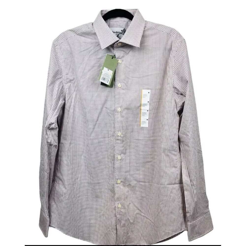 Goodfellow Mens Shirt Medium Plaid Standard Fit Button Down Long Sleeve NWT